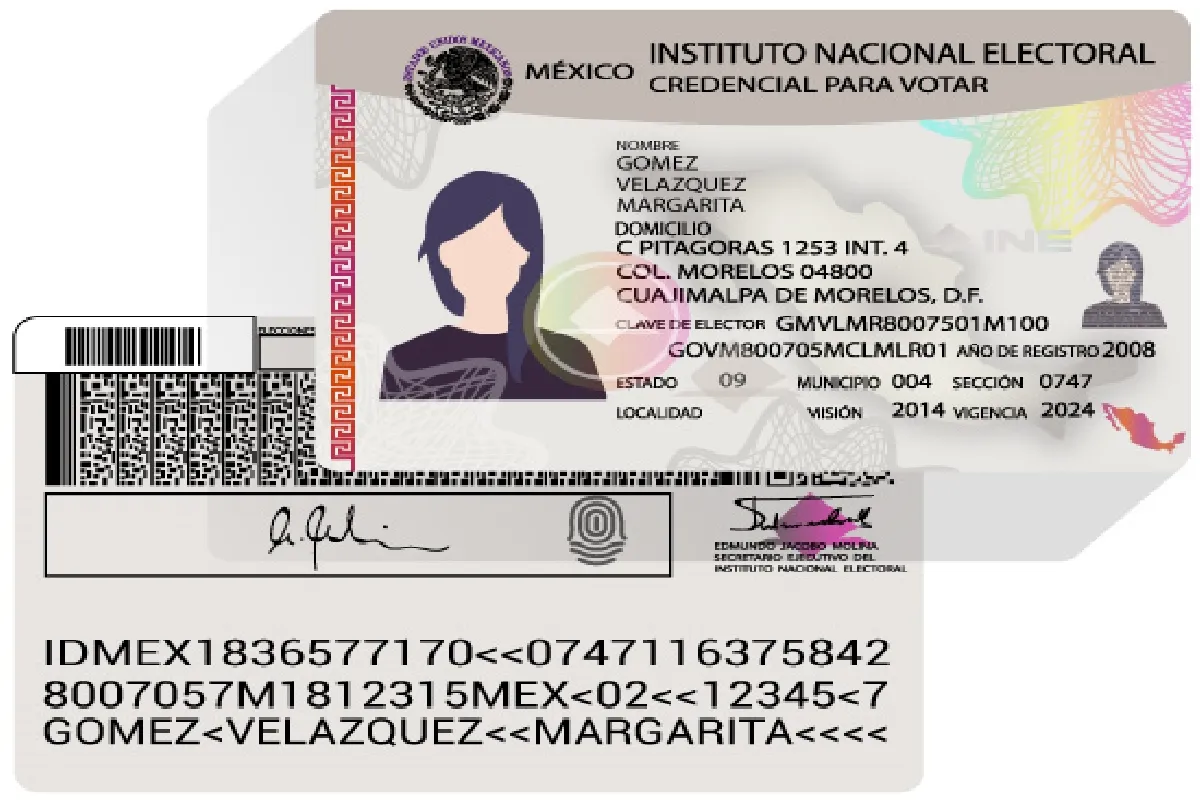 El INE estará realizando cambios en la credencial de elector. | Foto: INE.